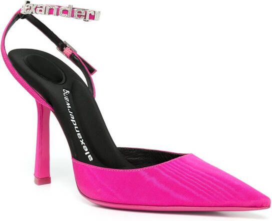 Alexander Wang Delphine pumps met logoband Roze