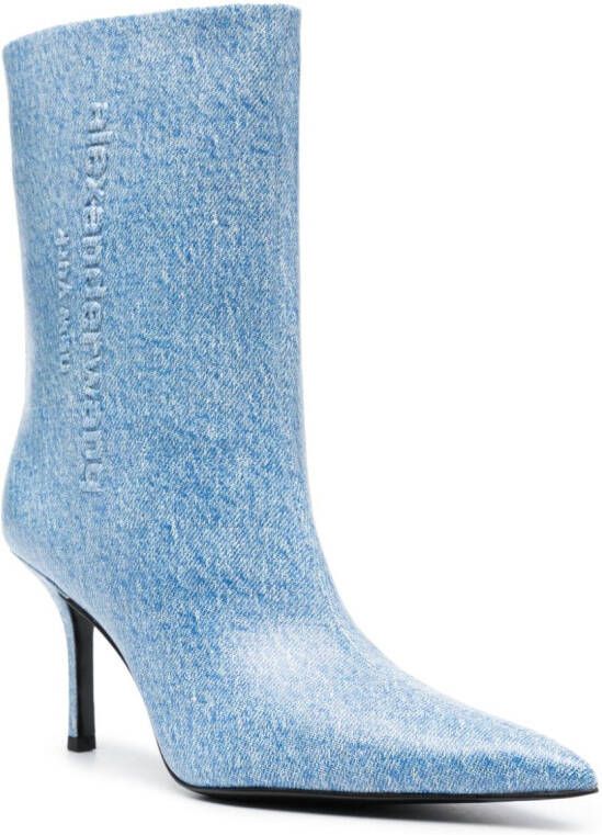 Alexander Wang Delphine denim laarzen Blauw