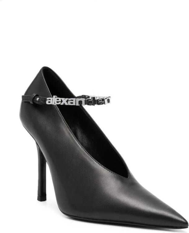 Alexander Wang Delphine pumps met logoband Zwart