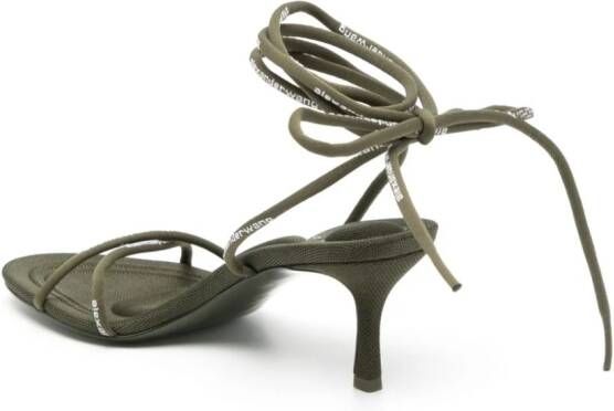 Alexander Wang Helix 65 mm sandalen met veters Groen