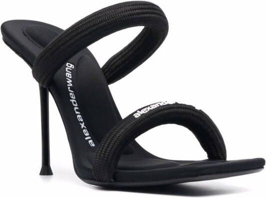 Alexander Wang Julie sandalen met logoprint Zwart