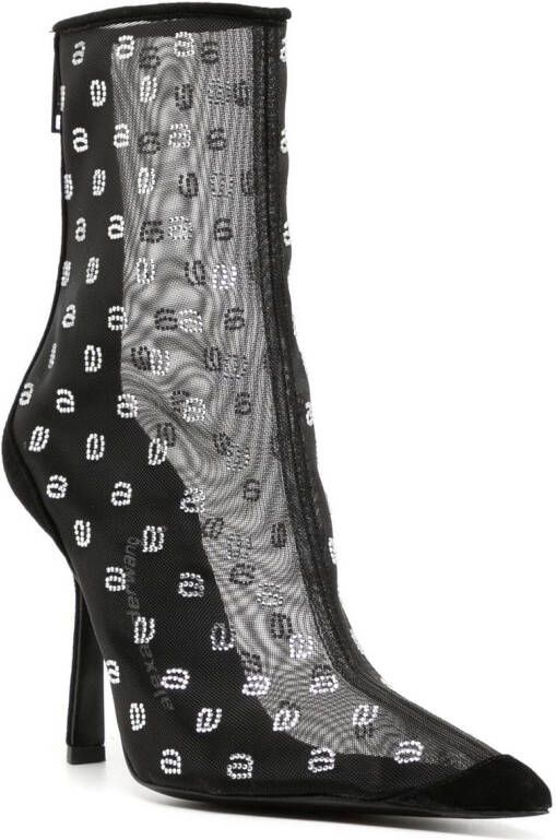 Alexander Wang Laarzen met mesh Zwart