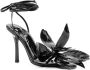 Alexander Wang Leonie sandalen met bloemenpatch Zwart - Thumbnail 2