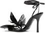 Alexander Wang Leonie sandalen met bloemenpatch Zwart - Thumbnail 3