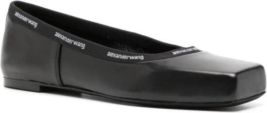 Alexander Wang Leren ballerina's Zwart