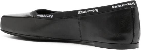 Alexander Wang Leren ballerina's Zwart