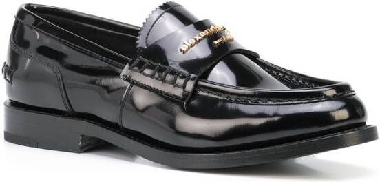 Alexander Wang Loafers met logo-reliëf Zwart