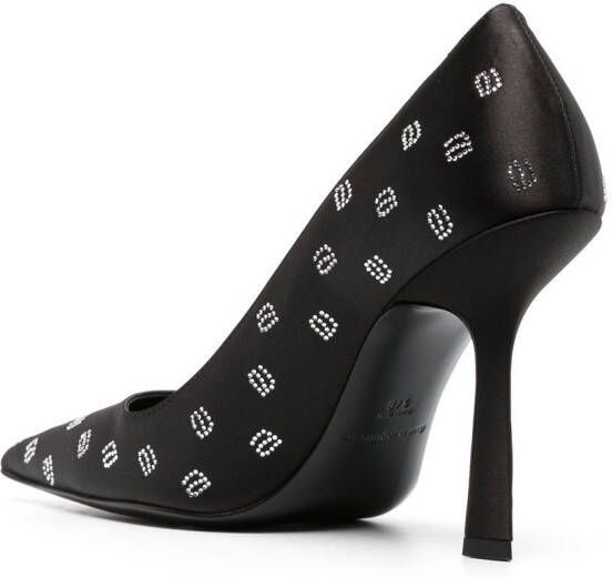 Alexander Wang Pumps verfraaid met monogram Zwart