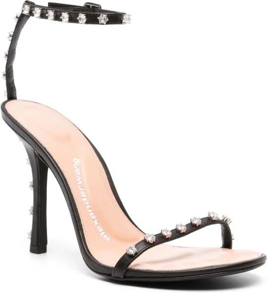 Alexander Wang Nicki leren sandalen Zwart