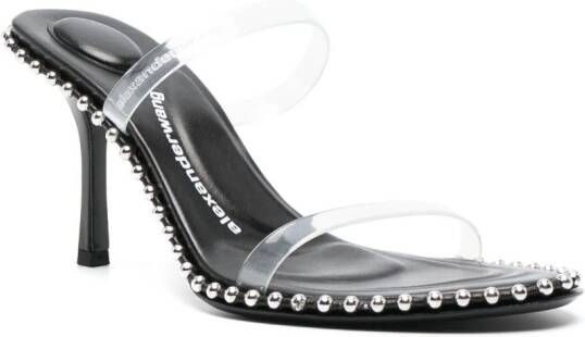 Alexander Wang 100 mm Nova leren muiltjes Beige