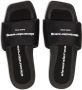 Alexander Wang Slippers met logoprint Zwart - Thumbnail 4