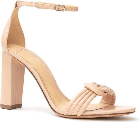 Alexandre Birman Chiara sandalen met blokhak Beige