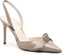 Alexandre Birman Clarita 90mm leren slingback pumps Grijs - Thumbnail 2