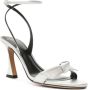Alexandre Birman Clarita Bell 85mm metallic leren sandalen Zilver - Thumbnail 2