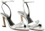 Alexandre Birman Clarita Bell 85mm metallic leren sandalen Zilver - Thumbnail 3