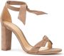 Alexandre Birman Clarita gestrikte sandalen Beige - Thumbnail 2