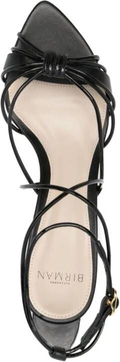 Alexandre Birman Pesca leren sandalen Zwart