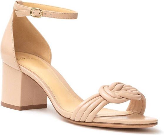Alexandre Birman Vicky leren sandalen Beige