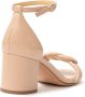 Alexandre Birman Malica sandalen met blokhak dames leerleerleer 36.5 Beige - Thumbnail 3