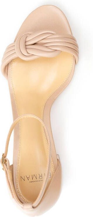 Alexandre Birman Vicky leren sandalen Beige