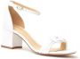 Alexandre Birman Malica sandalen met blokhak dames leerleerleer 35.5 Wit - Thumbnail 2