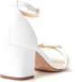 Alexandre Birman Malica sandalen met blokhak dames leerleerleer 35.5 Wit - Thumbnail 3