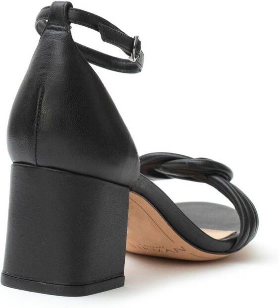 Alexandre Birman Vicky leren sandalen Zwart
