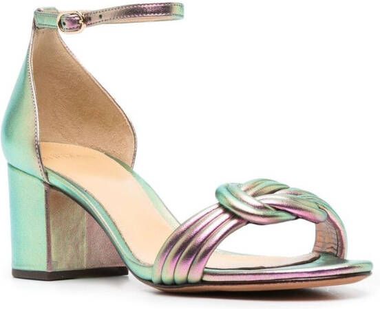 Alexandre Birman Metallic muiltjes Groen