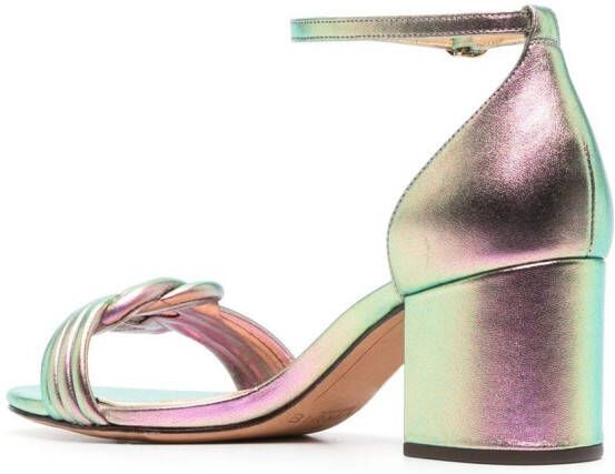 Alexandre Birman Metallic muiltjes Groen