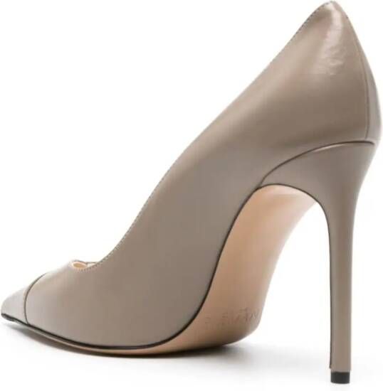 Alexandre Birman Pamela 100mm leren pumps Grijs