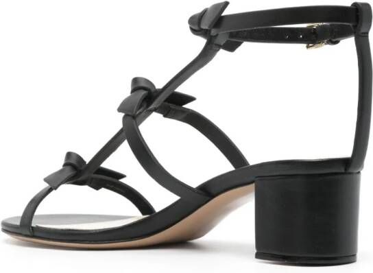 Alexandre Birman Slim Lolita leren sandalen Zwart