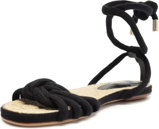 Alexandre Birman Vicky Rope espadrille sandalen Zwart