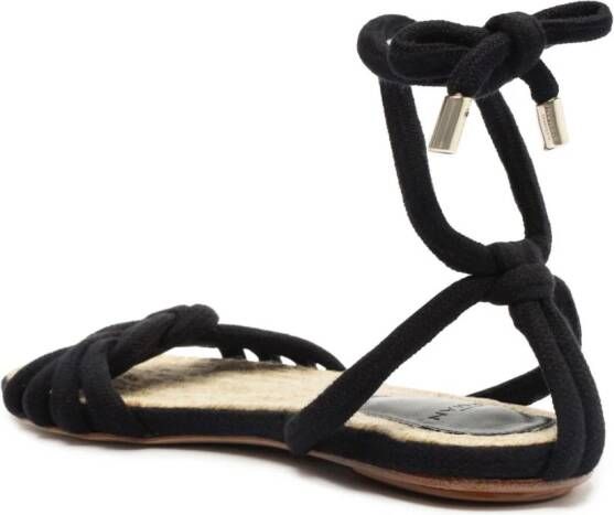 Alexandre Birman Vicky Rope espadrille sandalen Zwart