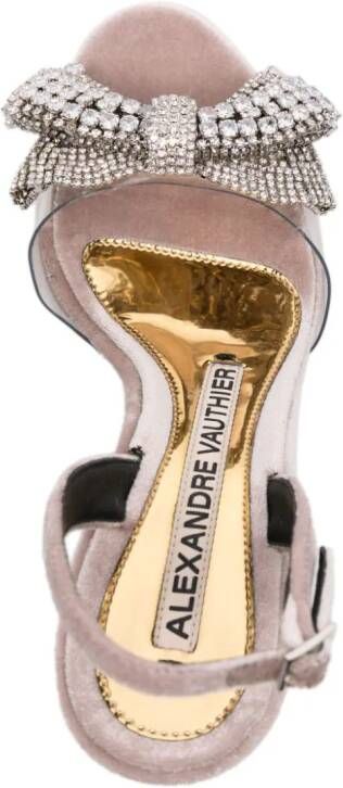 Alexandre Vauthier Fluwelen sandalen Roze