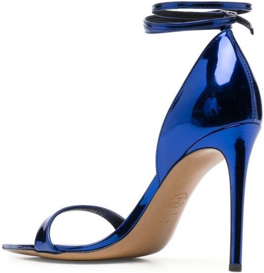Alexandre Vauthier Metallic sandalen Blauw