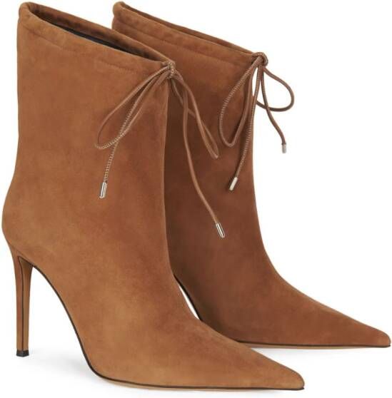 Alexandre Vauthier Laarzen met puntige neus Beige