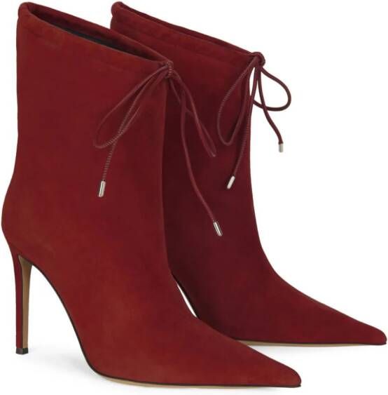 Alexandre Vauthier Laarzen met puntige neus Rood