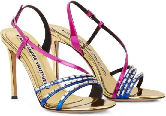 Alexandre Vauthier Leren sandalen Blauw