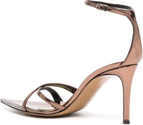 Alexandre Vauthier Leren sandalen Bruin