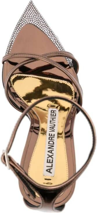 Alexandre Vauthier Leren sandalen Bruin