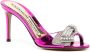Alexandre Vauthier 85mm lakleren sandalen met strikdetail Roze - Thumbnail 2