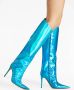 Alexandre Vauthier Alex laarzen met metallic afwerking Blauw - Thumbnail 5