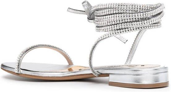 Alexandre Vauthier Amina sandalen verfraaid met kristal Zilver