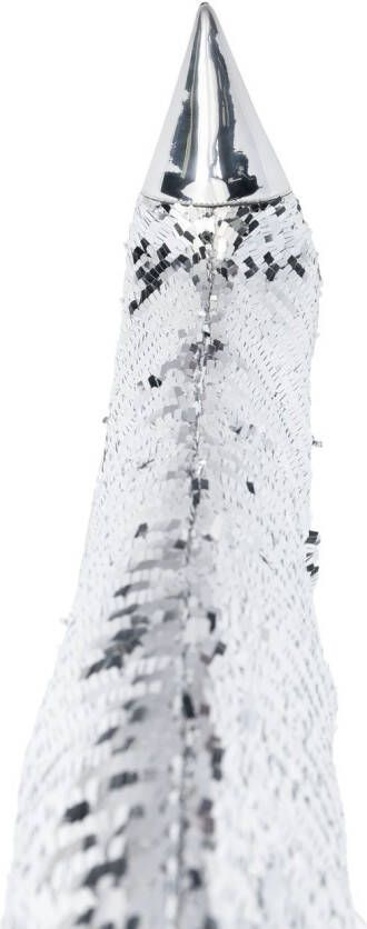 Alexandre Vauthier Clem knielaarzen met pailletten Zilver