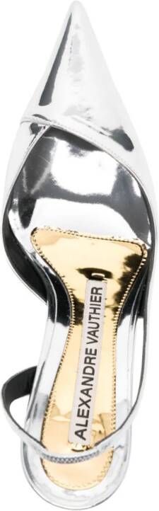 Alexandre Vauthier 80mm leren pumps met metallic-effect