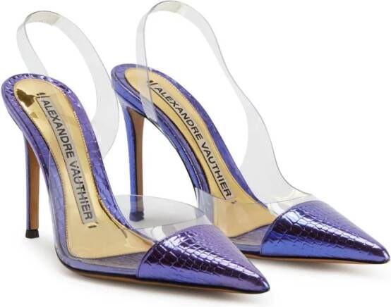 Alexandre Vauthier Pumps met metallic afwerking Blauw