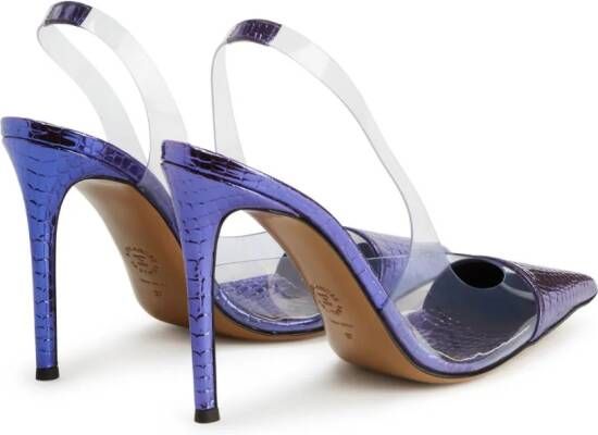 Alexandre Vauthier Pumps met metallic afwerking Blauw