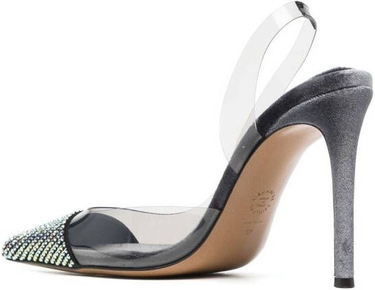 Alexandre Vauthier Slingback pumps verfraaid met stras Wit