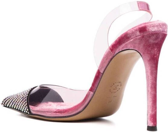 Alexandre Vauthier Slingback pumps versierd met stras Roze