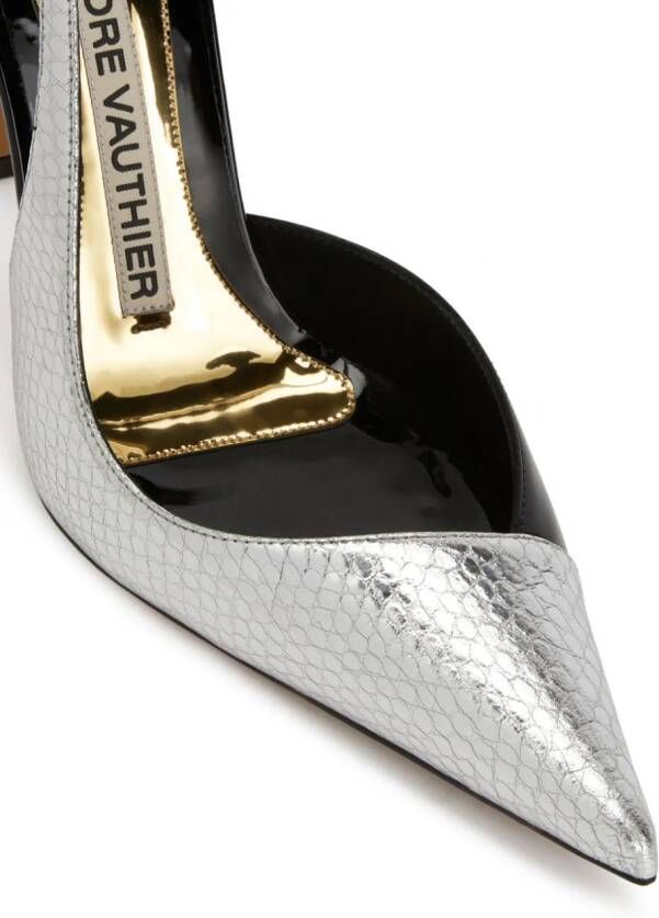 Alexandre Vauthier Leren pumps Zilver